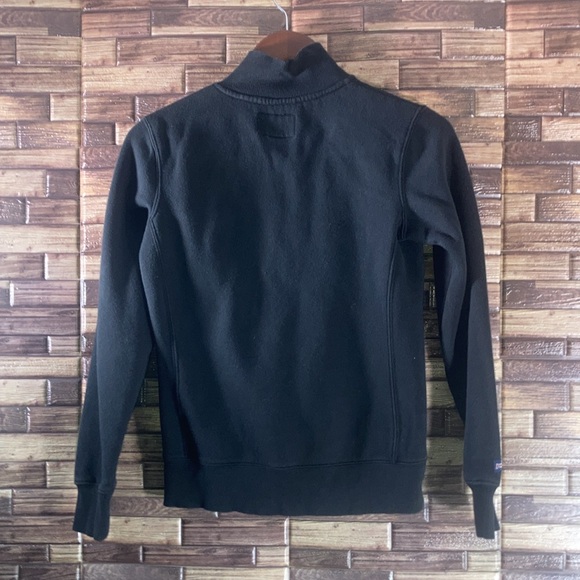 Womens EUC Jansport Black Small University Of Texas Front Zip Sweater - Picture 2 of 8